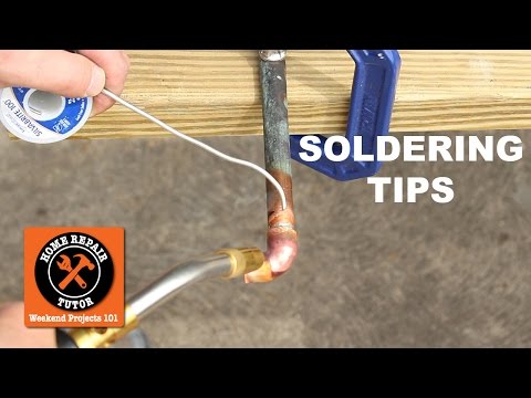 Soldering Tips (QUICK TIPS) -- by Home Repair Tutor