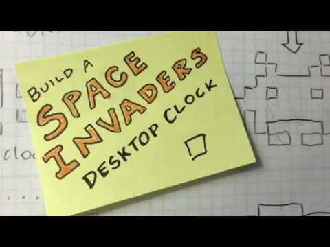 Space Invaders Desktop Clock