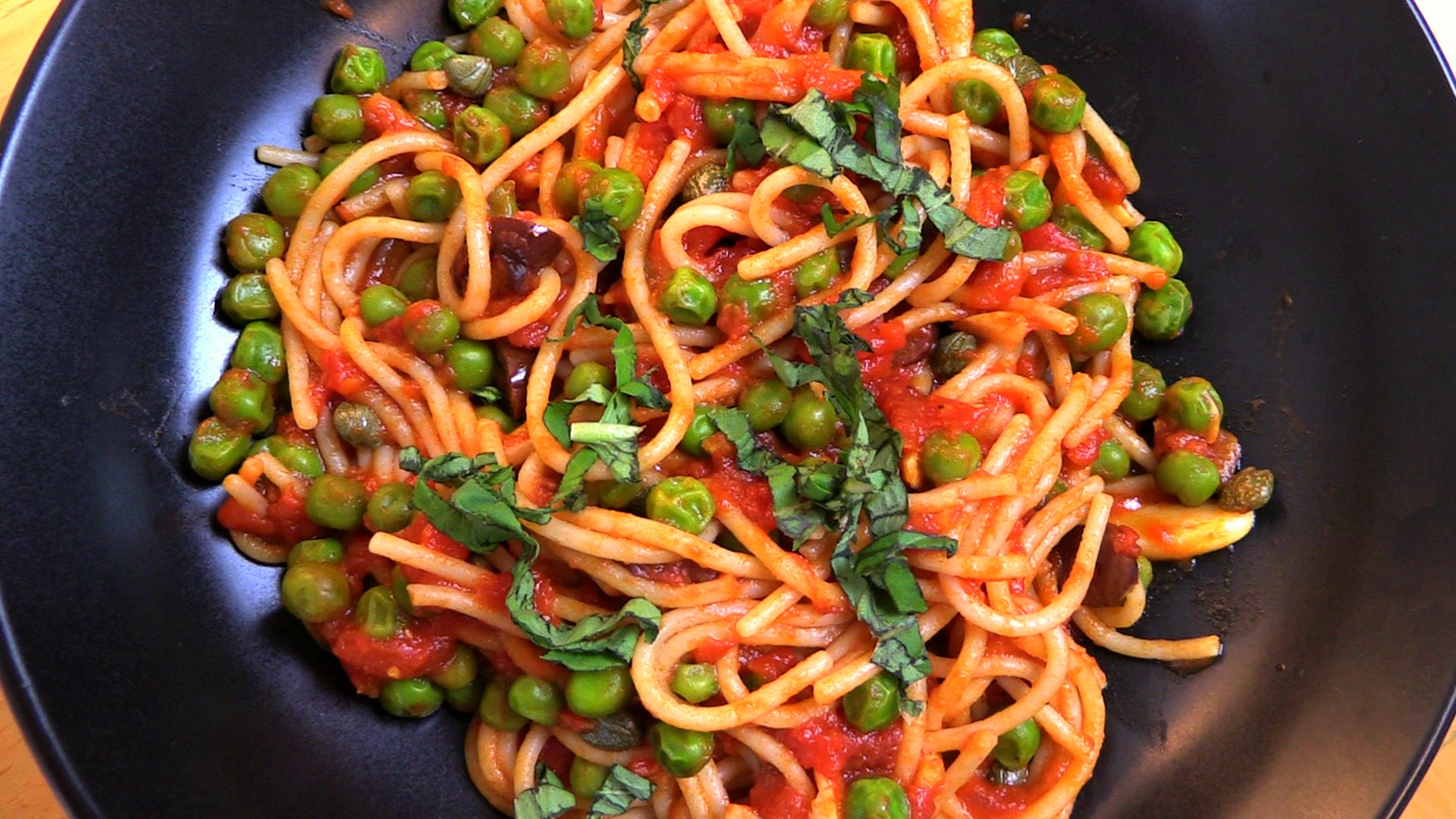 Spaghetti Marinara with Peas &amp; Capers Final 02.jpg