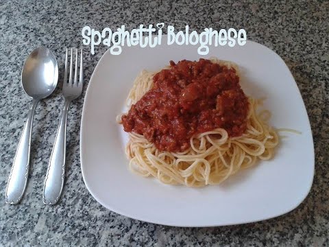 Spaghetti bolognese recipe