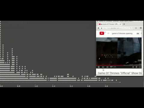 Spectrum Analyzer with Intel Edison - Game of Thrones Opening Theme