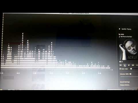 Spectrum Analyzer with Intel Edison - Set Fire to the Rain - Adele