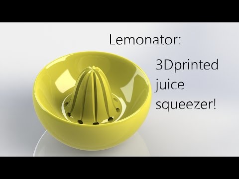 Speed modeling #1 - Juice squeezer for 3D printing