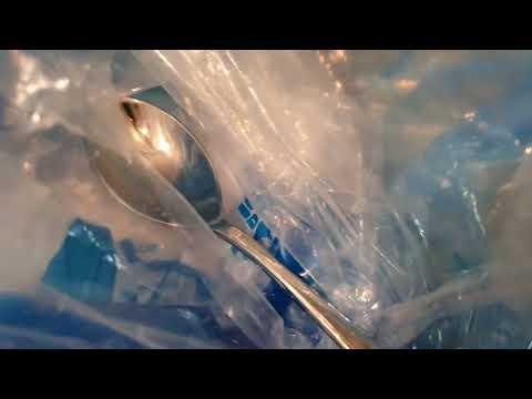 Spoon vibrating on Dry Ice