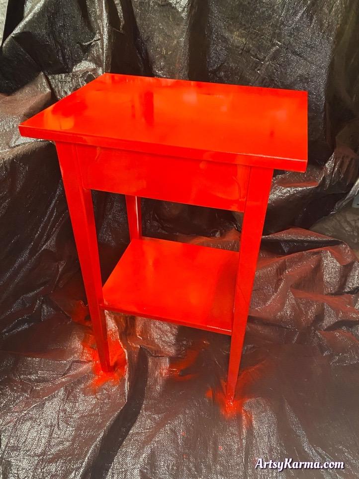 Spray painted side table.jpeg