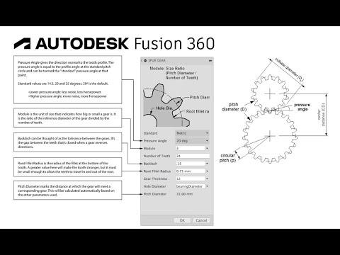 Spur Gears in Fusion 360