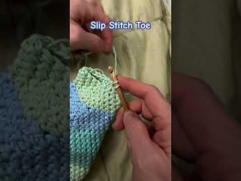 Square Heel Slippers 18.2: Slip-stitch Toe