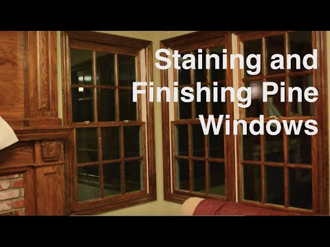 Staining and Finishing Pine Windows with Gel Stain