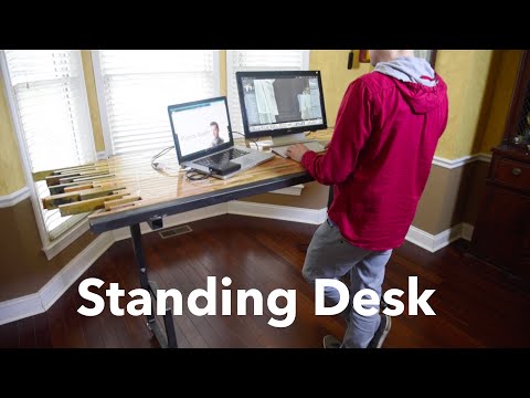 Standing Epoxy Pallet Desk