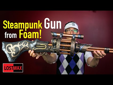 Steampunk Gun DIY. With Template. Steampunk Costume ideas / Cyberpunk Cosplay