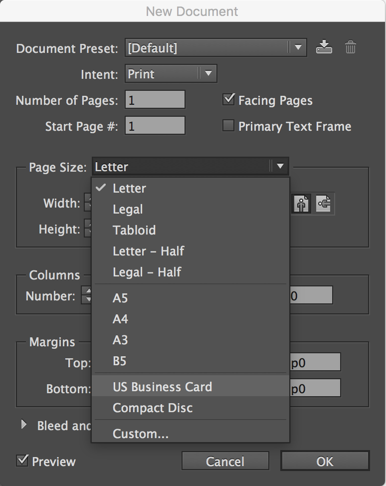 Step 2 - Selecting Business Card Document Size.png