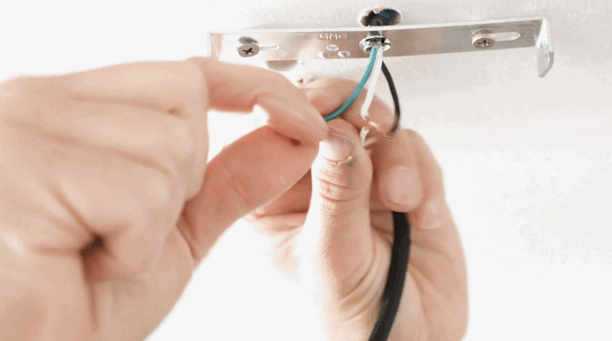Step 9 - Wiring a DIY Wood Beam Light Fixture - Color Cord Company.gif