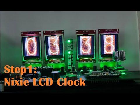 Step1: Nixie LCD Clock #raspberryPICO Test การแสดง จอ Nixie #Gadgets #DIY#NixieTube