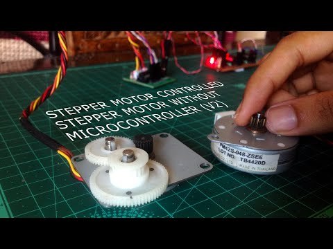 Stepper Motor Controlled Stepper Motor without Micorocontroller (V2)