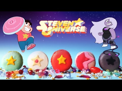 Steven Universe Crystal Gem Macarons (Garnet, Amethyst, Pearl, Rose Quartz &amp;amp; Steven) - Treat Factory