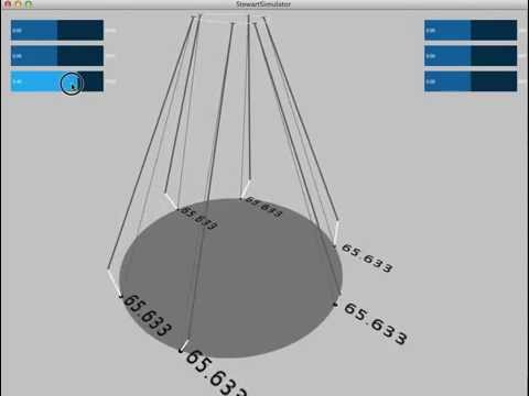 Stewart Platform Simulator in Processing