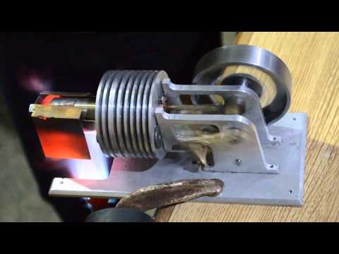 Stirling Engine en funcionamiento