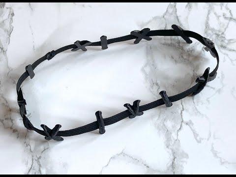 Stitch Neck Choker - 3D printed beads on elastic