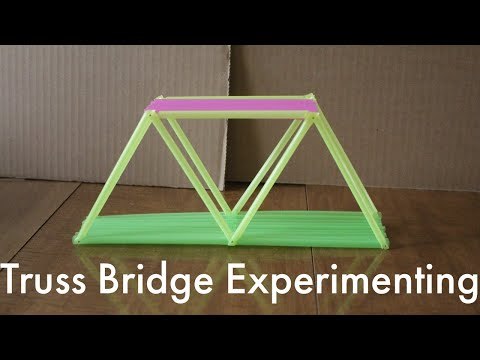 Straw Truss Bridge Experiment &ndash; Plastic Straw Bridge Testing