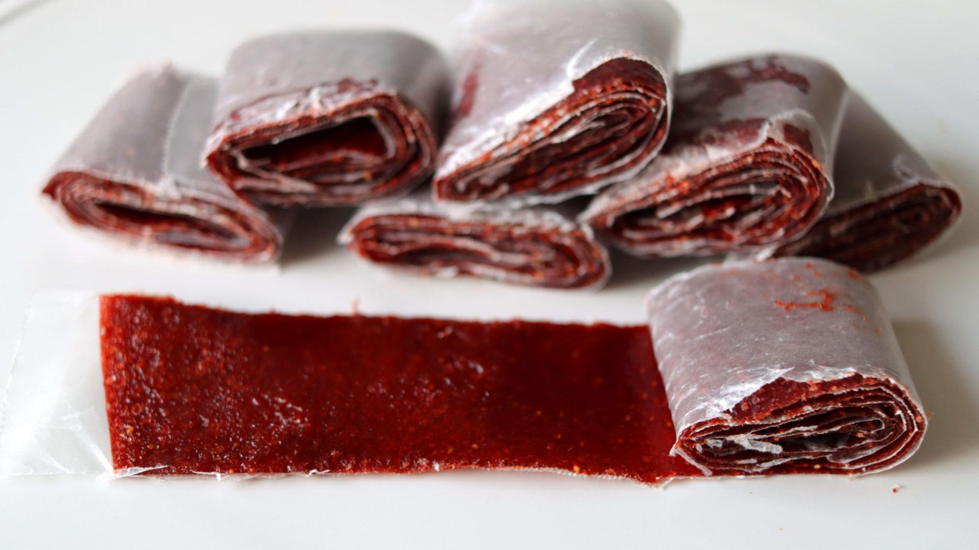 Strawberry Fruit Leather homemade fruit rollups 1.jpg