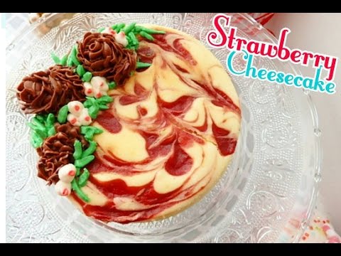 Strawberry Swirl Cheesecake