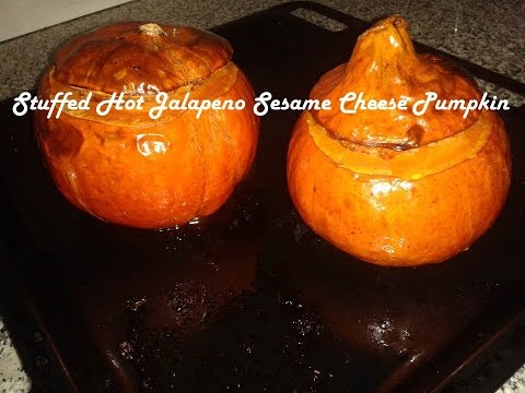 Stuffed Hot Jalapeno Sesame Cheese Pumpkin recipe