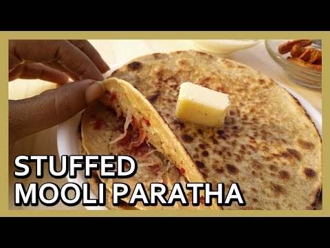 Stuffed Mooli Paratha Recipe | Punjabi Mooli ka Paratha by Healthy Kadai