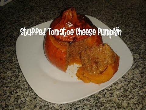 Stuffed pumpkin with meat, cheese &amp;amp; sundried tomatoes recipe