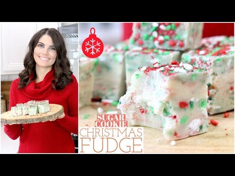 Sugar Cookie Christmas Fudge Recipe | ONLY 4 Ingredients!