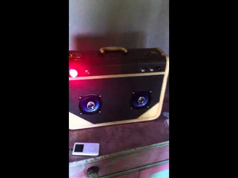 Suitcase boombox!