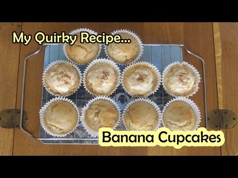 Super Easy No-Mixer Banana Cupcakes - Eggless &amp;amp; Dairy-free