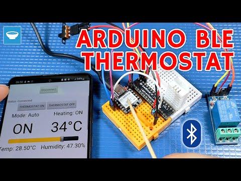 Super simple Arduino BLE Thermostat controlled with a mobile application