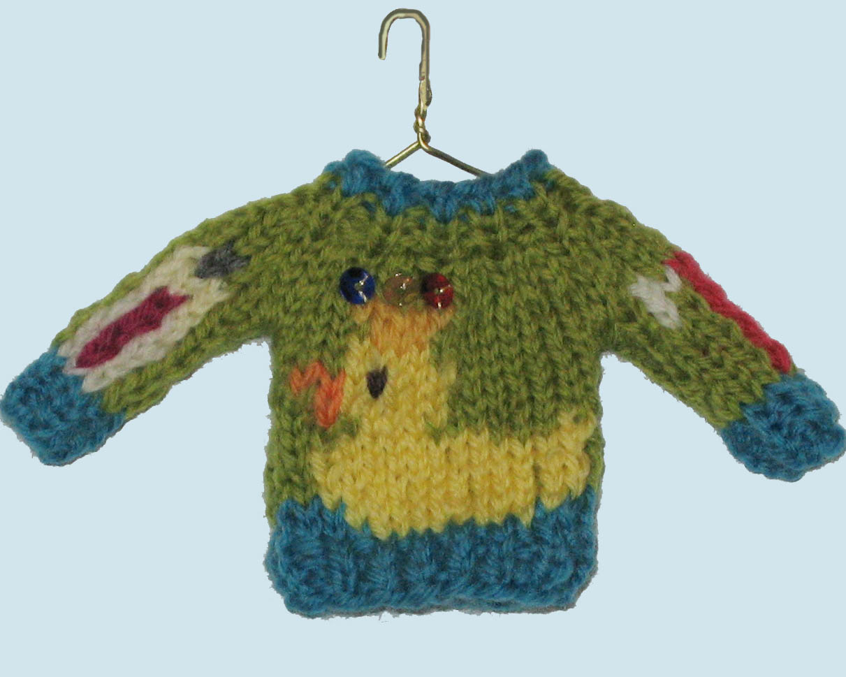 Sweater ornament rubber ducky w crown.jpg