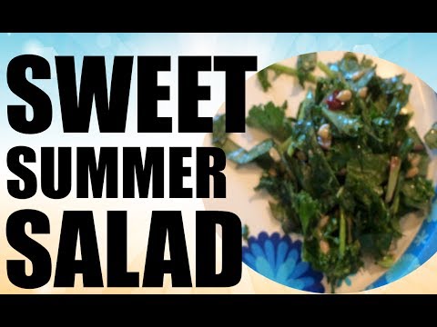 Sweet Summer Kale and Collard Salad