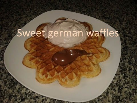 Sweet german waffels recipe