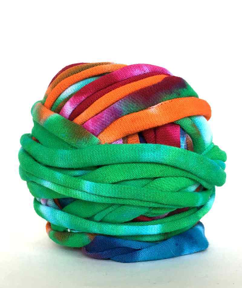 T Shirt Yarn made with a Tie Dyed Tee Shirt (1).jpg