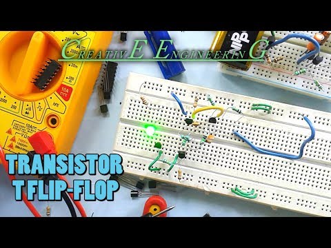 T flip flop using discrete transistors