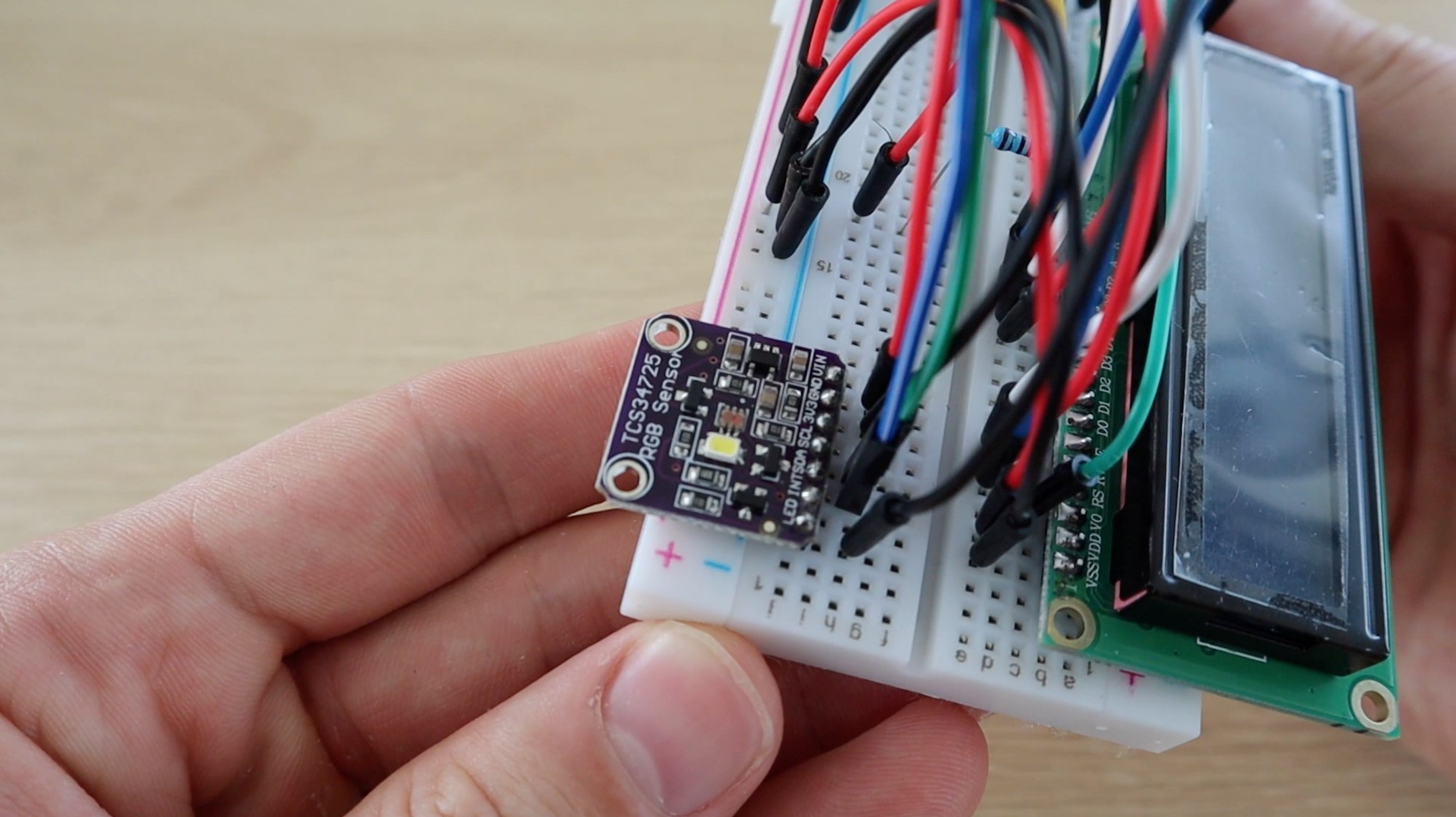 TCS34725 Sensor Assembled Onto Breadboard.jpg