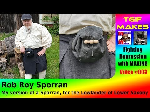 TGIF sews a Rob Roy Sporran