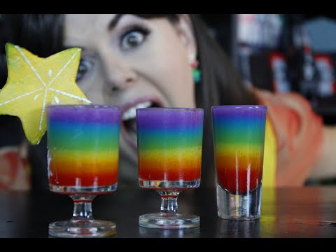 THE NERDY BARTENDER: RAINBOW JELLO SHOOTERS!!!