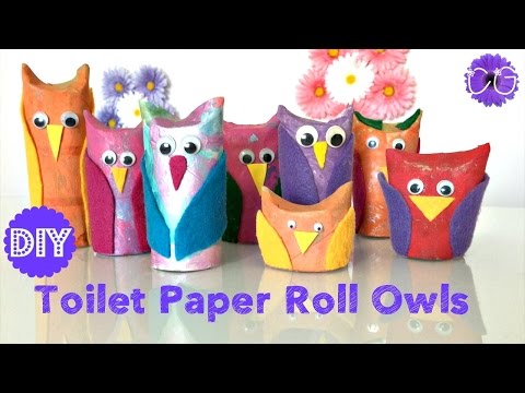 TOILET PAPER ROLL OWLS!  EASY &amp;amp; ADORABLE!