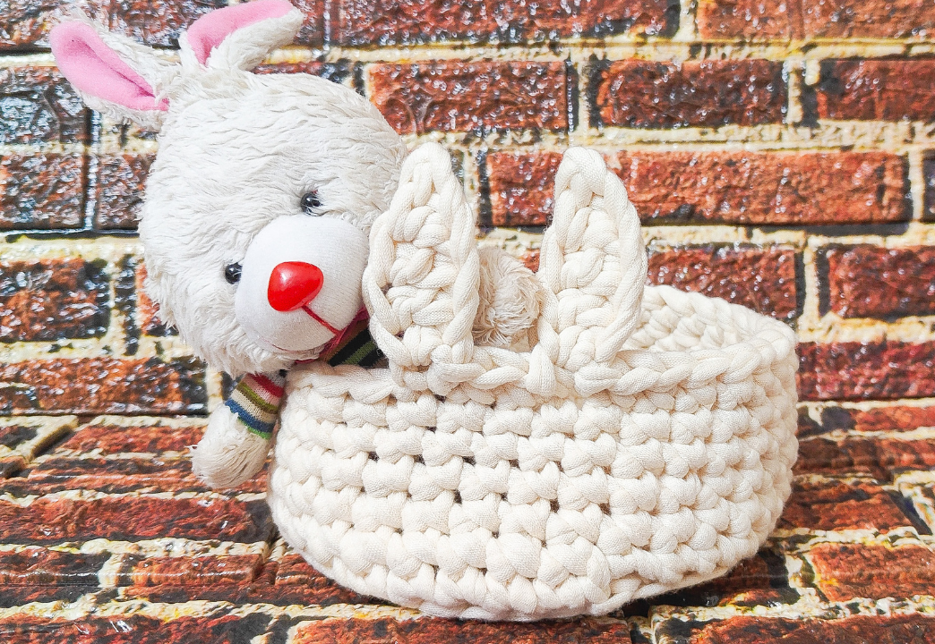 TShirt Yarn Crochet Bunny Basket.png