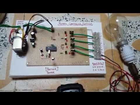 TV remote Appliance switch using 8051 and Bt136 triac