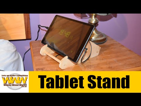 Tablet Stand - Off the Cuff - Wacky Wood Works.