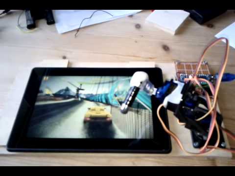 Tablet playing robot