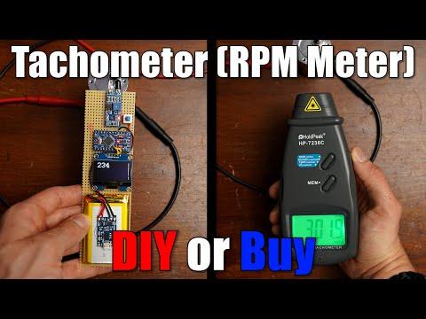 Tachometer (RPM Meter) || DIY or Buy || How a 3&euro; sensor outdoes a 29&euro; product!