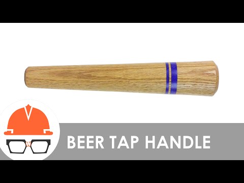 Tap Handle with Stone Inlay on the Lathe