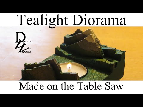 Tealight Diorama on the Table Saw