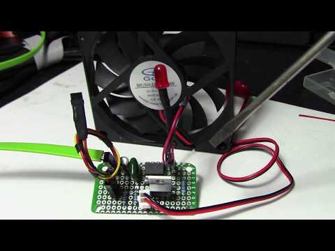 Temperature Controlled Fan With LED Status