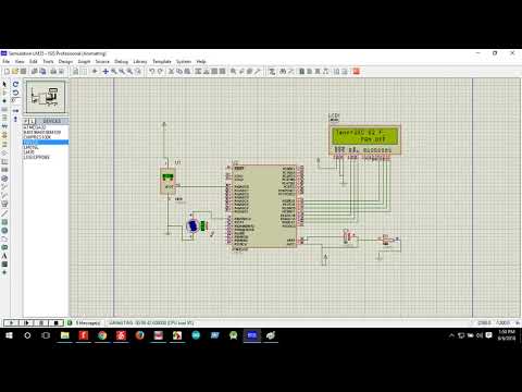 Temperature Sensor(LM35 ) Interfacing with ATmega32 and LCD Display| Automatics Fan Controll